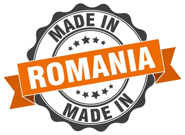 Made in Romania guarnizione rotonda — Vettoriale Stock