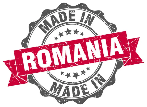 Made in Romania guarnizione rotonda — Vettoriale Stock