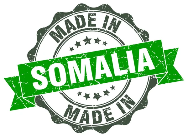 Hergestellt in Somalien runde Dichtung — Stockvektor
