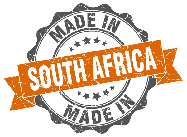 Feita na África do Sul selo redondo — Vetor de Stock