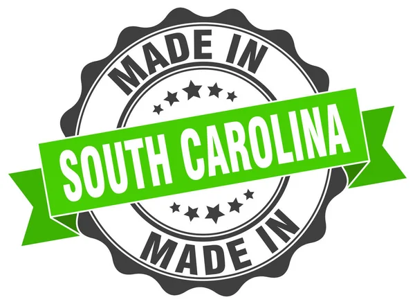 Made in South Carolina round seal — Stock Vector