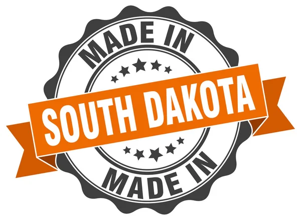 Made in South Dakota round seal — Stock Vector