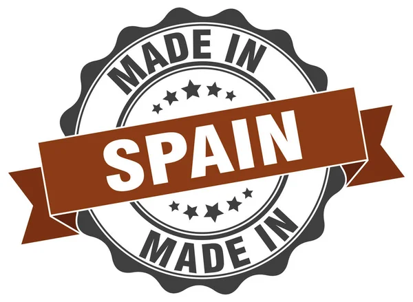 Gemaakt in Spanje ronde zegel — Stockvector