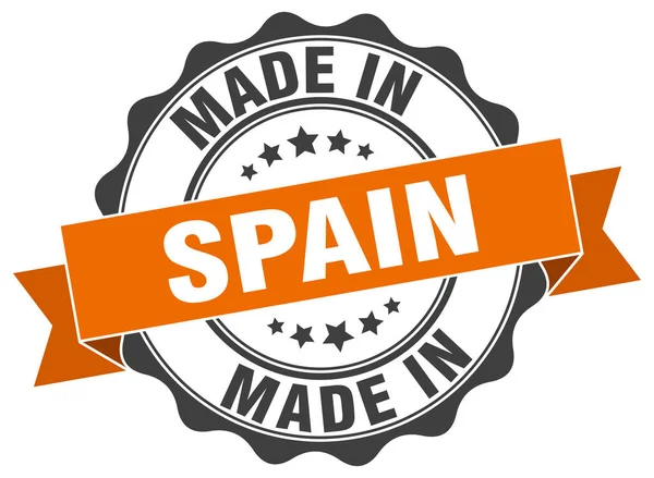 Wykonane w Hiszpanii okrągłe uszczelnienie — Wektor stockowy