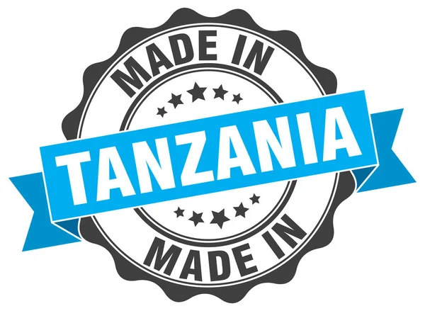 W Tanzanii okrągłe uszczelnienie — Wektor stockowy