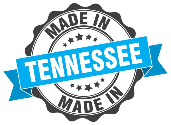 Gemaakt in Tennessee ronde zegel — Stockvector