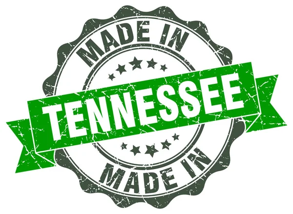 Gemaakt in Tennessee ronde zegel — Stockvector