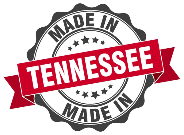 Gemaakt in Tennessee ronde zegel — Stockvector