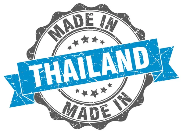 Gemaakt in Thailand ronde zegel — Stockvector