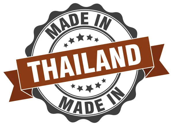 Gemaakt in Thailand ronde zegel — Stockvector