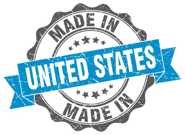 Made in United States round seal — Stock Vector