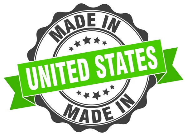 Made in United States round seal — Stock Vector