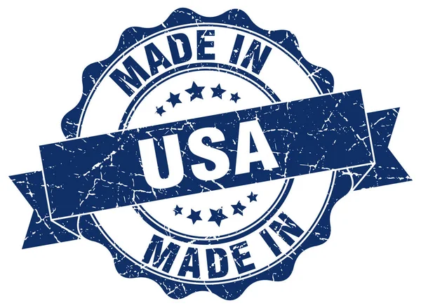 Made in usa round seal — Stock Vector