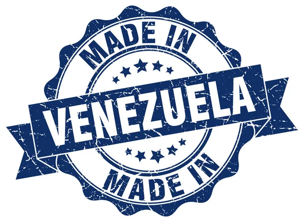 Made in Venezuela sigillo rotondo — Vettoriale Stock