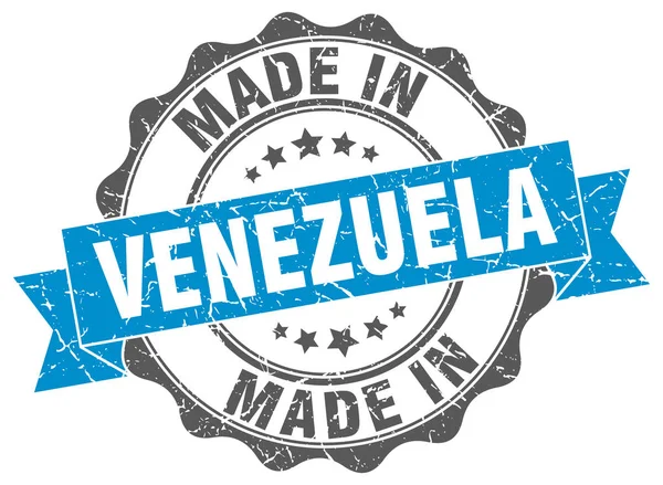 Made in Venezuela sigillo rotondo — Vettoriale Stock