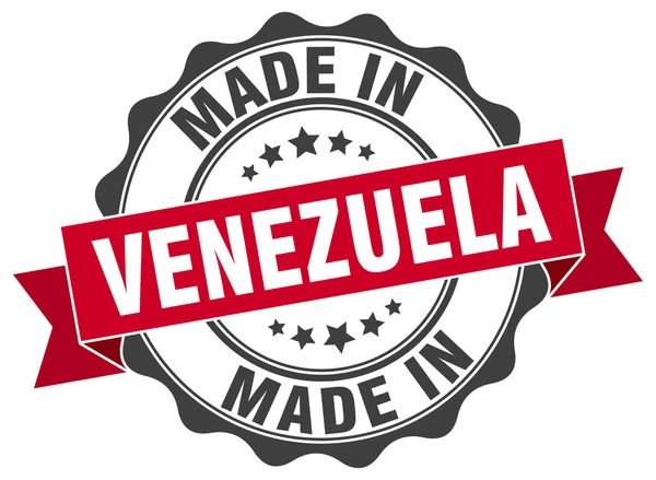 Γίνονται στη Βενεζουέλα στρογγυλή σφραγίδα — Διανυσματικό Αρχείο