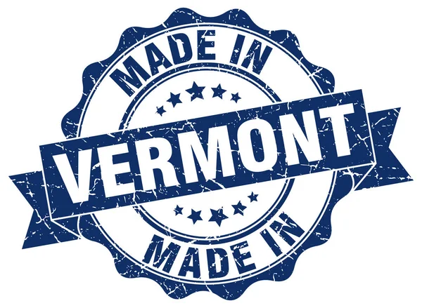 Made in Vermont round seal — Stock Vector