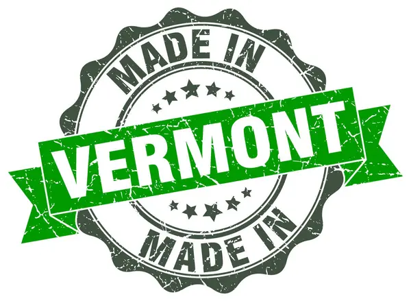 Lavet i Vermont runde sæl – Stock-vektor