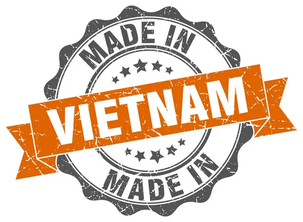 Gemaakt in Vietnam ronde zegel — Stockvector