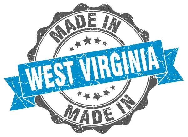 Круглая печать Западной Вирджинии — стоковый вектор