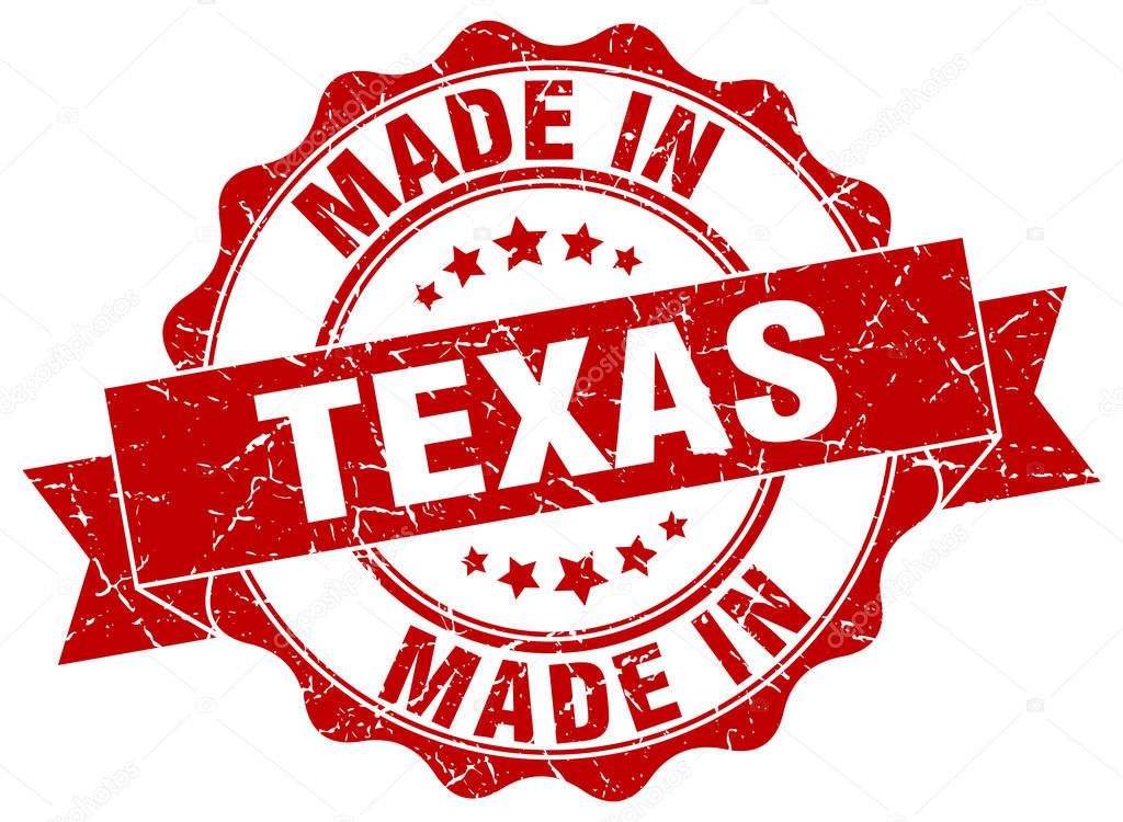 made in Texas round seal