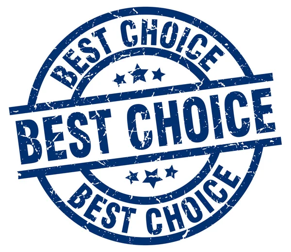 Best choice blue round grunge stamp — Stock Vector