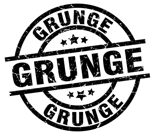 Grunge redonda grunge selo preto —  Vetores de Stock