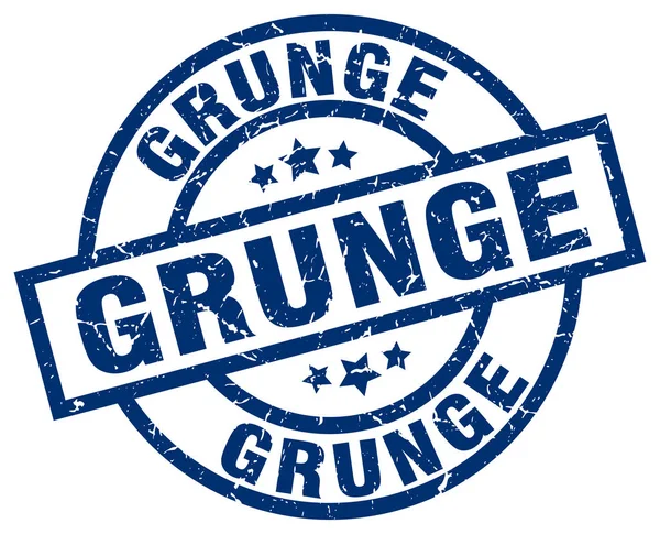 Grunge azul redondo selo grunge — Vetor de Stock