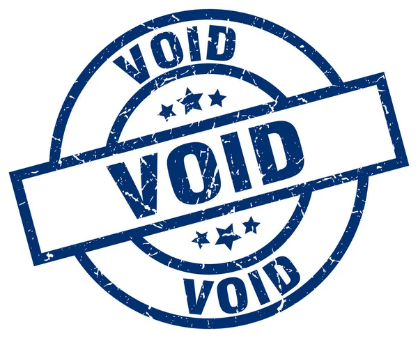 VOID blauwe ronde stempel van de grunge — Stockvector