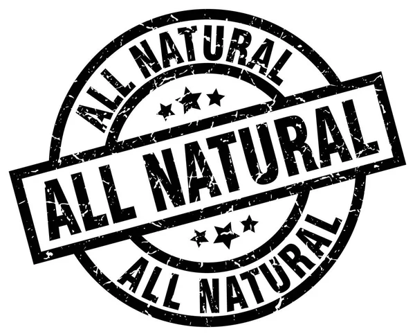 Minden természetes fekete kerek grunge-bélyeg — Stock Vector