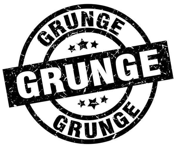 Grunge redonda grunge selo preto —  Vetores de Stock