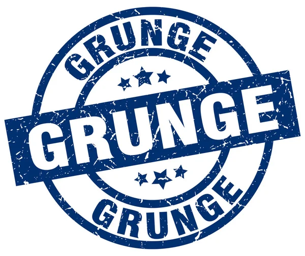 Grunge μπλε grunge στρογγυλή σφραγίδα — Διανυσματικό Αρχείο