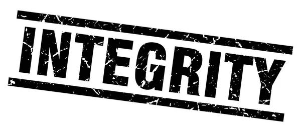 Fekete négyzet grunge integritását bélyegző — Stock Vector