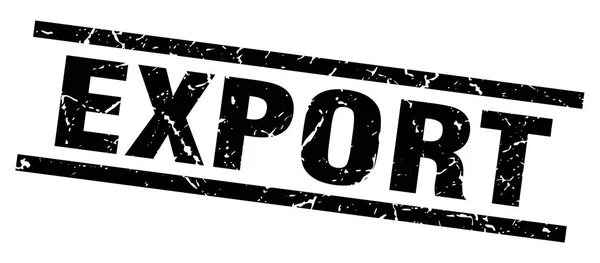 Grunge quadrado selo de exportação preto —  Vetores de Stock