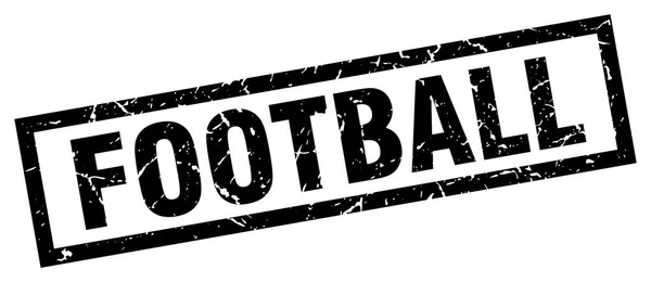 Футбольная марка квадратного гранжа — стоковый вектор