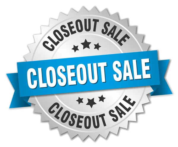 Πώληση closeout στρογγυλή απομονωμένες ασημένια κονκάρδα — Διανυσματικό Αρχείο