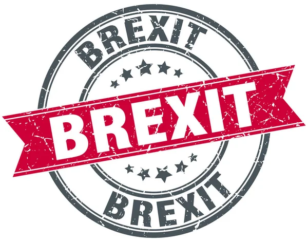 Brexit rond ruban grunge timbre — Image vectorielle