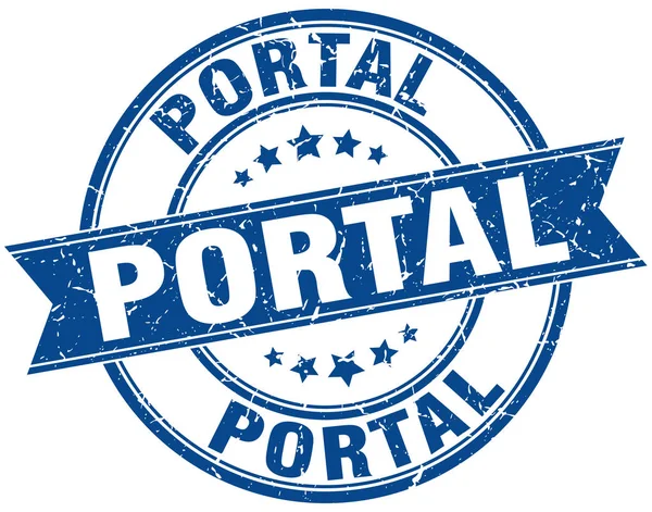 Portal ronda grunge cinta sello — Vector de stock