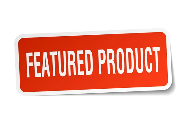 Pegatina cuadrada del producto destacado en blanco — Vector de stock