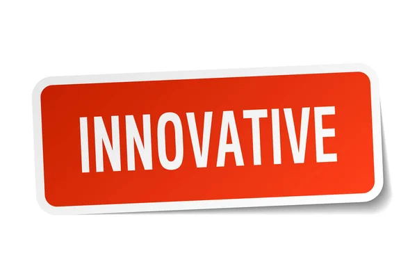 Innovatieve vierkante sticker op wit — Stockvector