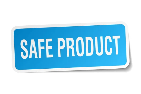 Safe product square sticker on white — Stock Vector