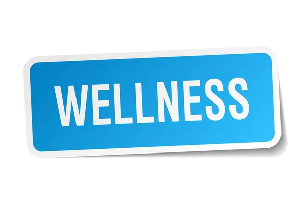 Wellness square sticker on white — Stock Vector