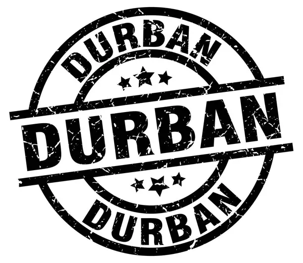 Durban timbre grunge rond noir — Image vectorielle