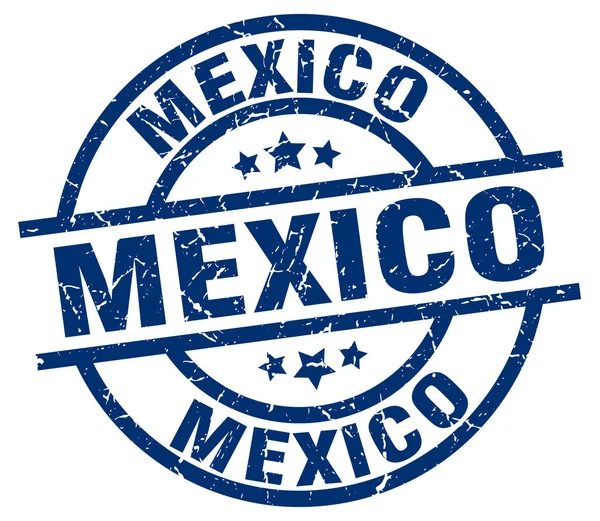 Μεξικό καταλόγοι μπλε γύρο grunge — Διανυσματικό Αρχείο