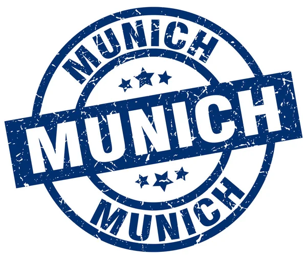 München blå runda grunge stämpel — Stock vektor