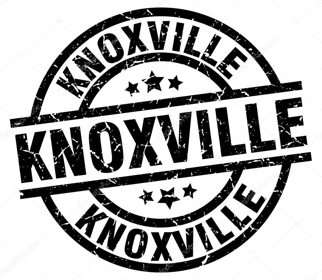 Knoxville black round grunge stamp