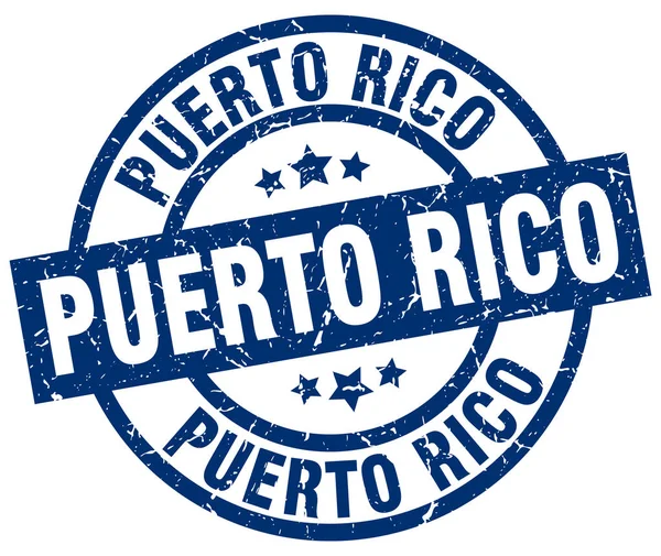 Porto Rico azul redondo selo grunge —  Vetores de Stock