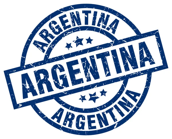 Argentinië blauwe ronde grunge stempel — Stockvector