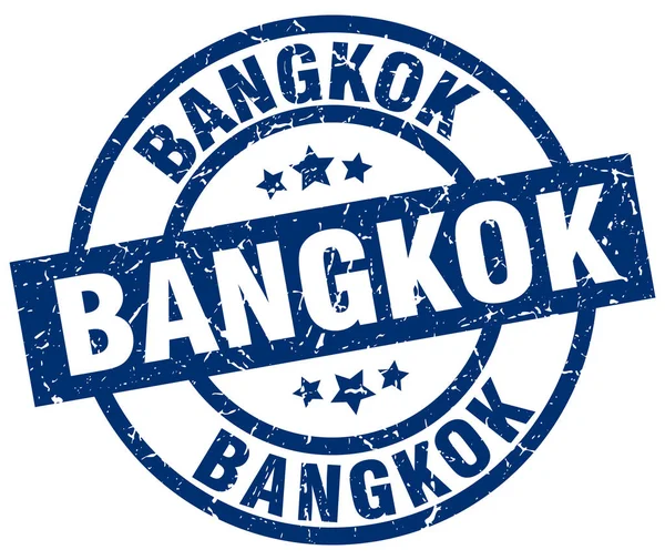 Bangkok timbre grunge rond bleu — Image vectorielle