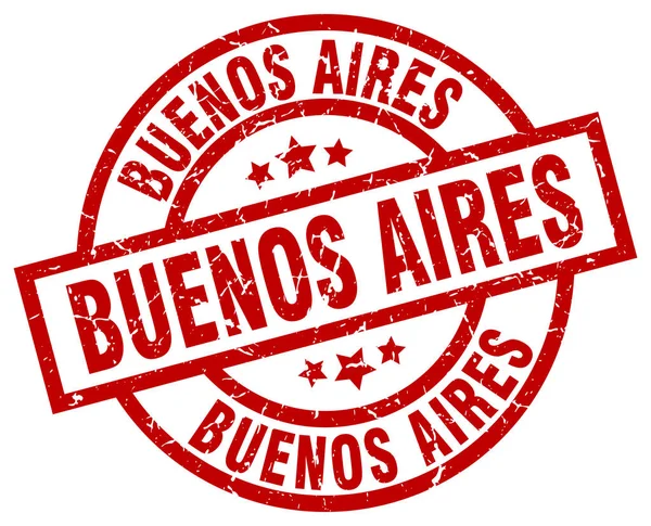 Buenos Aires rode ronde grunge stempel — Stockvector